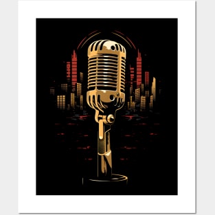 Microphone Clasic In The City Posters and Art